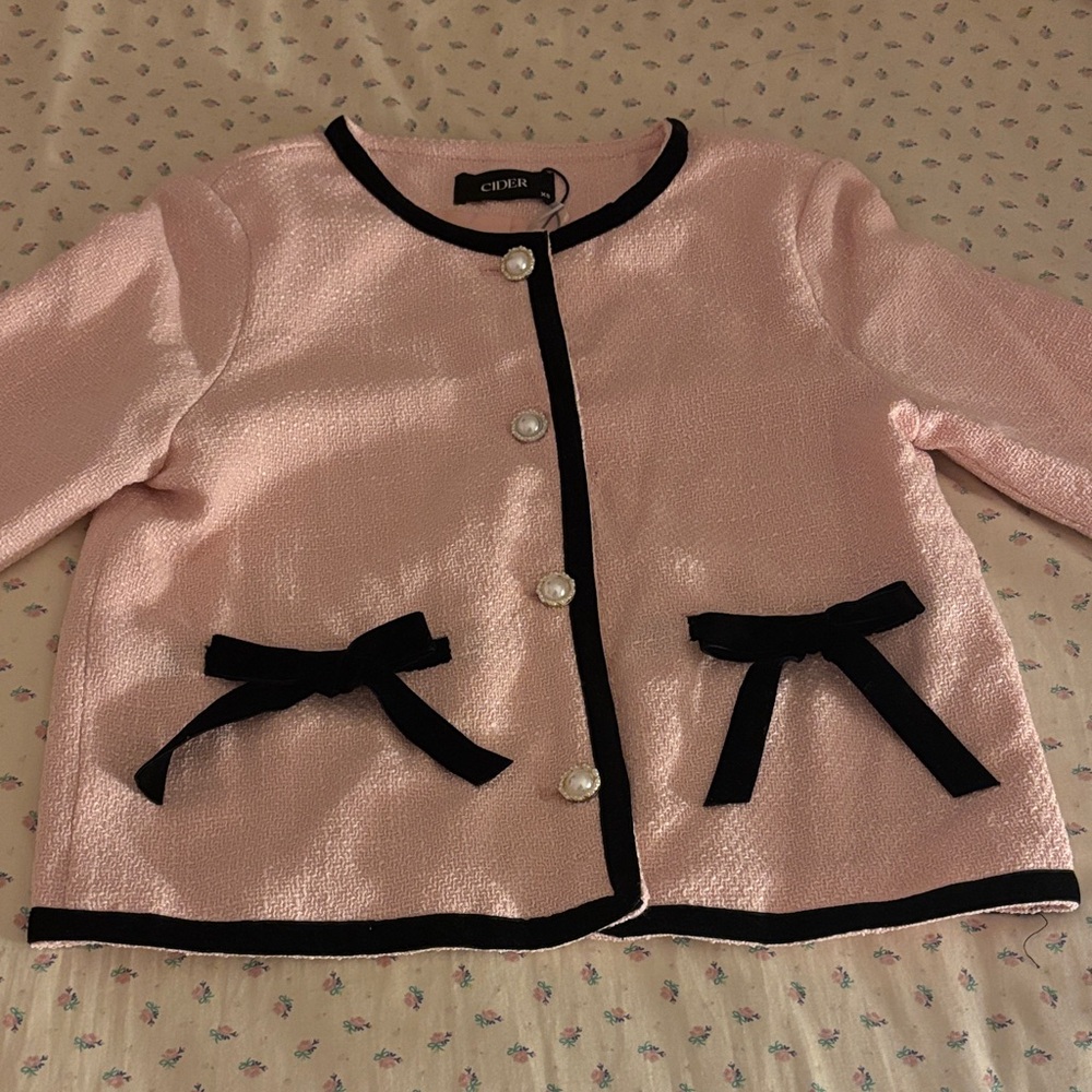 Tweed Bowknot Jacket